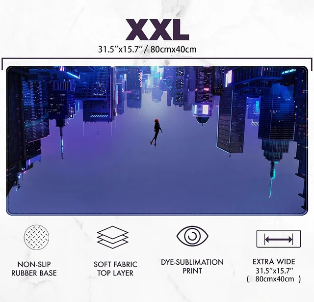 Alt view image 3 of 7 - Anime Desk Mat XXL Gaming Mouse Pad Extended Keyboard Mat Full Desk Accessories 31.5x15.75