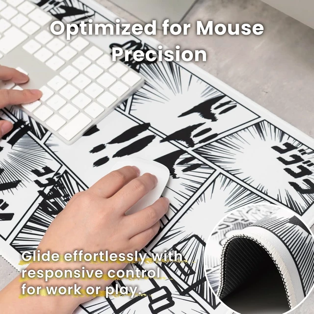 Alt view image 4 of 7 - Anime Manga Desk Mat Japanese Art Mouse Pad 31.5 x 11.8 in
