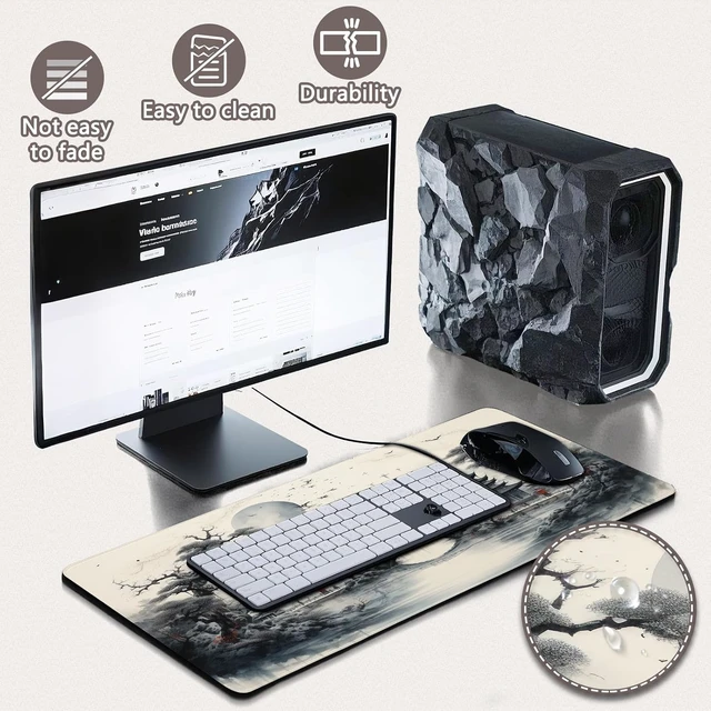 Alt view image 4 of 6 - Gaming Mouse Pad Large Mouse Pads for Desk Mousepad Desk Matt for Desktop