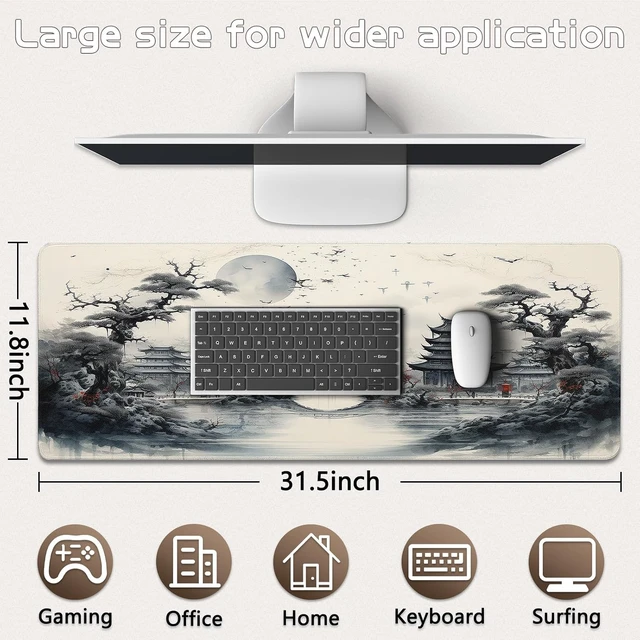 Alt view image 5 of 6 - Gaming Mouse Pad Large Mouse Pads for Desk Mousepad Desk Matt for Desktop