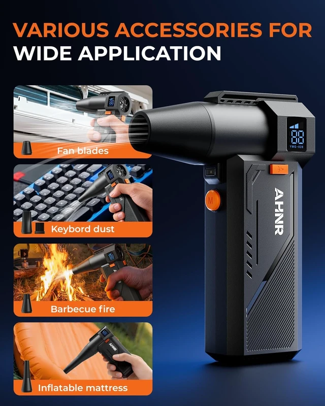 Alt view image 4 of 7 - Compressed Air Duster 160 000RPM Electric Air Duster Blower for PC