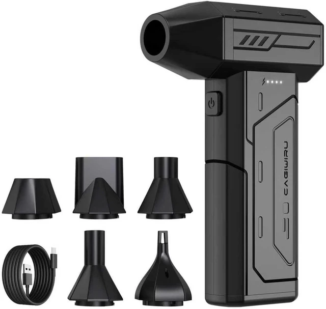 Main image of Compressed Air Duster 130000RPM Super Power Cordless Air Duster Rechargeable Brushless Blower 3 Gear Adjustable Blower with LED Light Dust Remover for Computer/House/Outdoor/Car