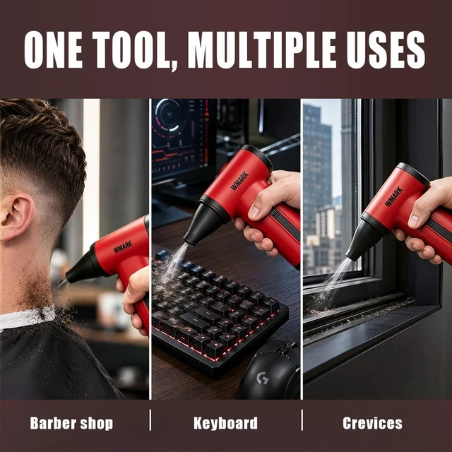 Alt view image 5 of 7 - Compressed Air Duster Rechargeable Cordless Handheld Mini Blower