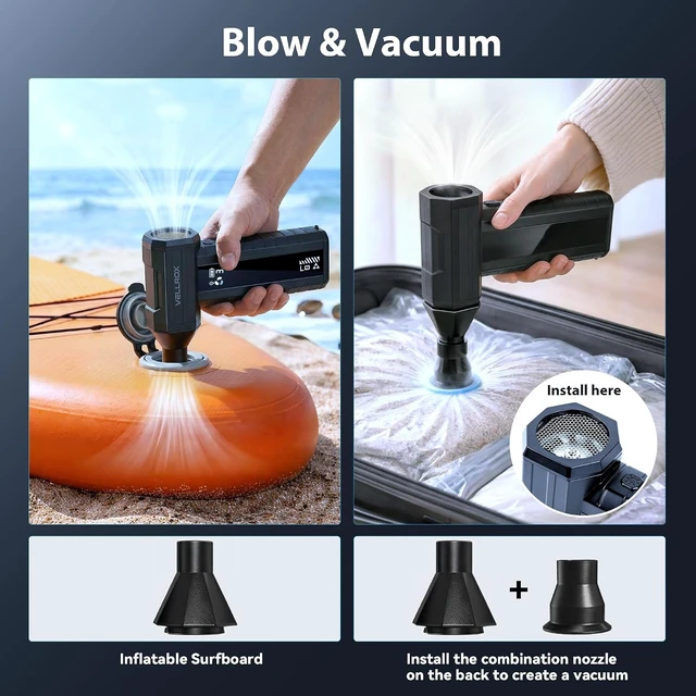 Alt view image 4 of 7 - Rechargeable Compressed Air Duster 110000RPM Electric Air Duster