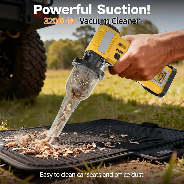 Alt view image 2 of 7 - Rechargeable Air Duster 8000mAh Electric Dust Blower with LED Work Light