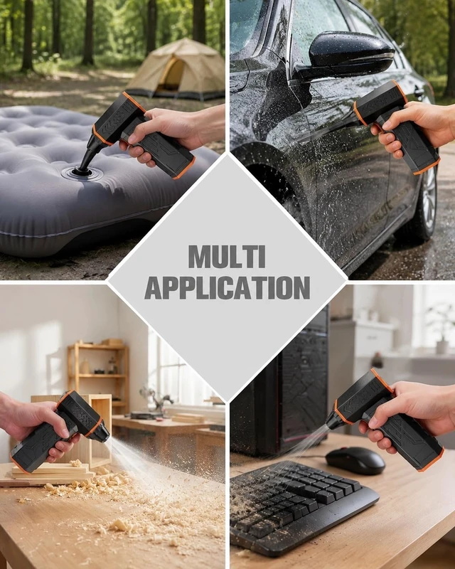 Alt view image 3 of 7 - Lk-200 Compressed Air Duster 140000RPM Rechargeable Blower PC&Car