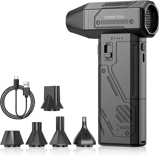 Main image of Compressed Air Duster 130000RPM Electric Air Duster Brushless Motor with Adjustable Stepless Speed Fast Charging Rechargeable Cordless Air Blower for PC Car Keyboard Pet Home & Outdoor
