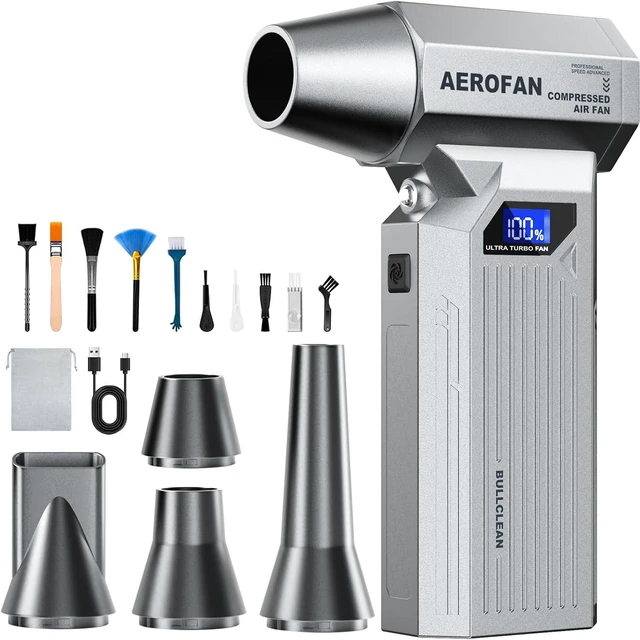 Main image of Compressed Air Duster Rechargeable Electric Air Blower PC Keyboard Cleaner