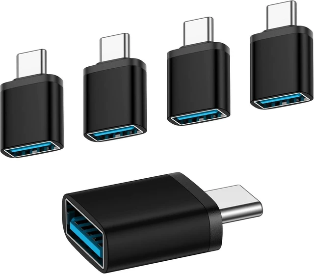 Main image of USB C Adapter 5Pack Type C Male to USB Female Connector for Galaxy