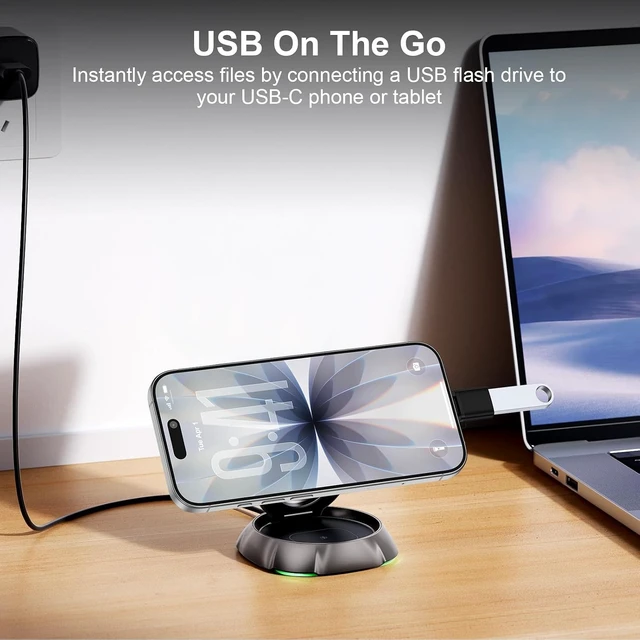 Alt view image 2 of 7 - USB C Adapter 5Pack Type C Male to USB Female Connector for Galaxy