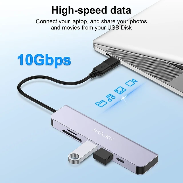 Alt view image 6 of 7 - USB C Adapter 5Pack Type C Male to USB Female Connector for Galaxy