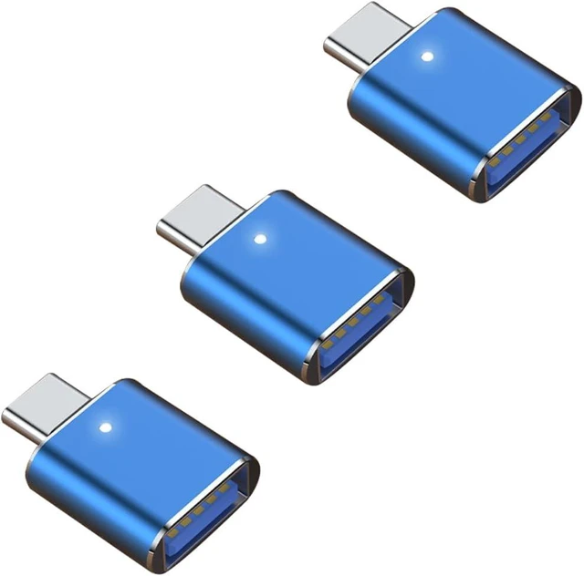 Main image of USB C to USB A Adapter - 3 Pack Male to Female 10Gbps USB 3.2 Gen 2 Compatible with iPhone/MacBook/Air/iPad//Thunderbolt 3/4