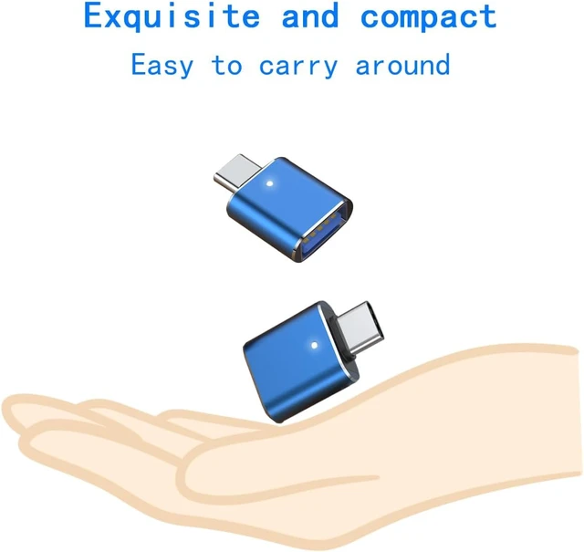 Alt view image 5 of 5 - USB C to USB A Adapter - 3 Pack Male to Female 10Gbps USB 3.2 Gen 2 Compatible with iPhone/MacBook/Air/iPad//Thunderbolt 3/4