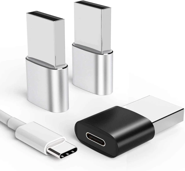 Main image of USB C to USB Adapter(3Pack) Type-C Female to USB-A Male Power Charger Connector Thunderbolt Charging Cable Converter Block Portable for iPhone 14 13 12 IPad Compatible for for Galaxy