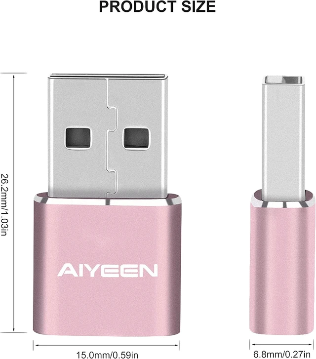Alt view image 5 of 7 - Upgraded USB C Female to USB A Male Adapter Type C to USB A Charger Cable Converter for iWatch 7 AirPods MacBook iPhone 12 13 14 15 Series iPad mini 6 Galaxy S20 S21 S22 (3Pack RG)