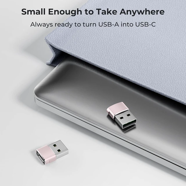 Alt view image 7 of 7 - USB to USB C Adapter USBC Female to USB A Male Charger Adapter
