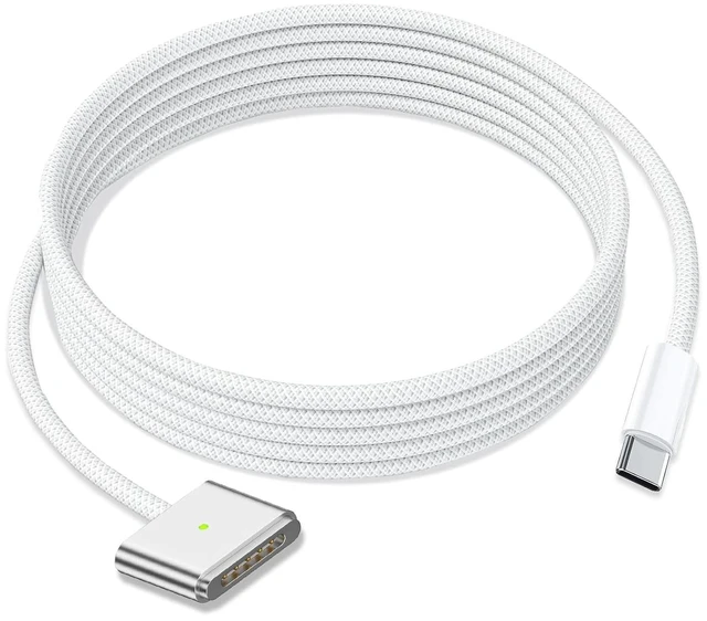 Main image of USB-C to Magnetic 3 Cable 140W Magnetic Safe Charging Cable Compatible with MacBook Pro/Air & M1 M2 M3(Between 2021-2024 14& 16 inch) - 6.6ft