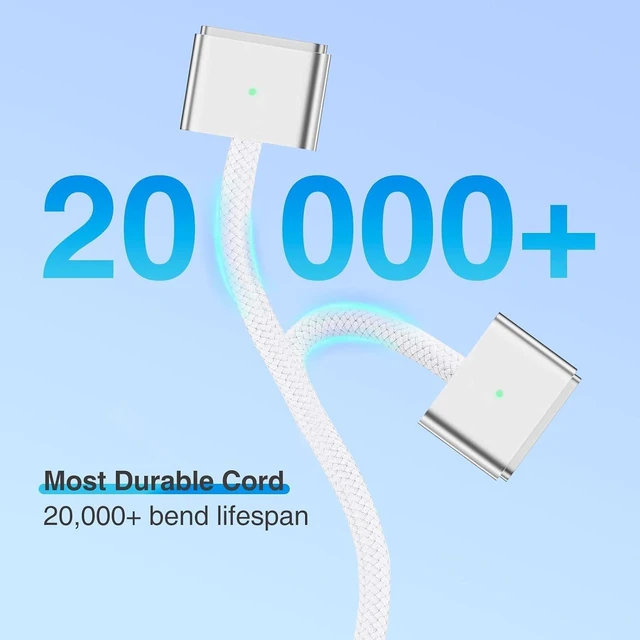 Alt view image 6 of 7 - USB-C to Magnetic 3 Cable 140W Magnetic Safe Charging Cable Compatible with MacBook Pro/Air & M1 M2 M3(Between 2021-2024 14& 16 inch) - 6.6ft