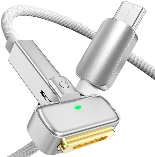 Main image of 140W Magnetic 3 Charging Cable 6.6FT (2M) Braided USB-C to Magnetic 3 Cord Compatible with MagSafe 3 for M1-M4 MacBook Pro 14/16 (2021-2025) & Air 13/15 (2022-2025) Fast Charge