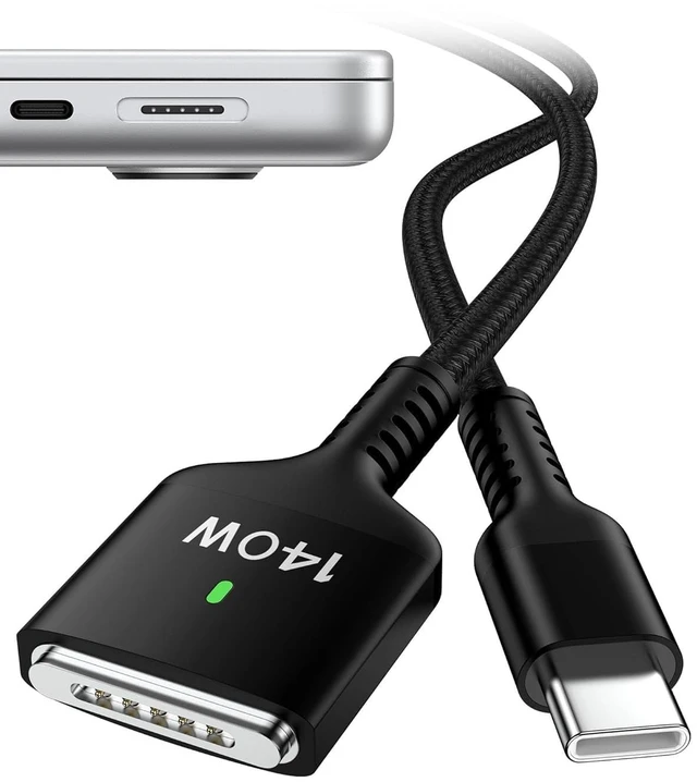 Main image of 140W MagSafe 3 Cable 6.6ft for MacBook Pro (16/14 M5 M4 M3) & MacBook Air