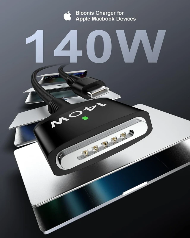 Alt view image 3 of 7 - 140W MagSafe 3 Cable 6.6ft for MacBook Pro (16/14 M5 M4 M3) & MacBook Air