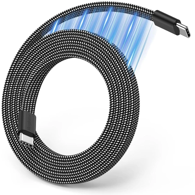 Main image of Magnetic USB C Cable Flat Coiled USB C to USB C Cable 60W(3A)