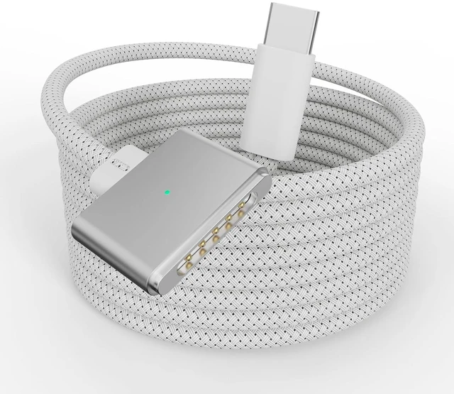 Main image of 140W USB-C to Magnetic 3 Cable Safe Charging Cable Compatible with MacBook Pro 2021 M1 Pro & Max 14 16 MacBook Air 2022 M2 2023 M2 Pro & Max 14 16 - 6.6ft White