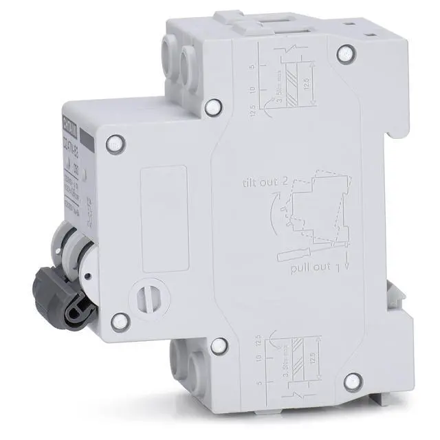 Alt view image 9 of 14 - AC Miniature Circuit Breaker, 32 Amp 120V/240V 2 Pole DIN Rail Mount Circuit Breaker, Thermal Magnetic Trip, Solar AC Disconnect Switch MCB C32