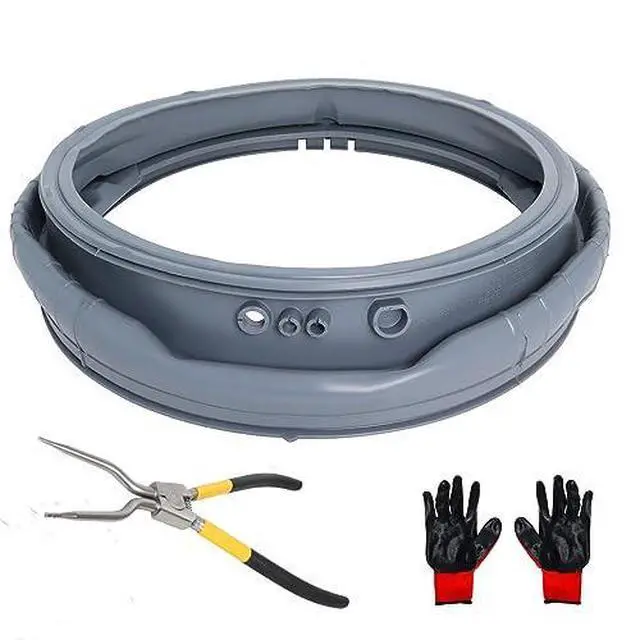 Alt view image 9 of 14 - WM3470HVA WM3570HWA MDS47123605 Washer Door Boot Seal Gasket Compatible with LG Front Load Washer Door Seal & Kenmore Washer Parts WM3570HVA, WM3770HWA,WM3575CW, WM3470HWA