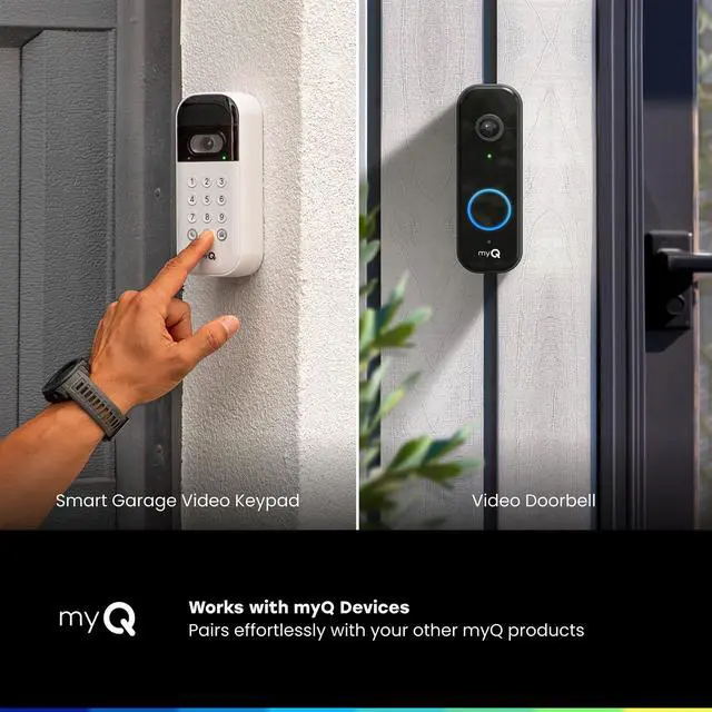 Alt view image 11 of 12 - myQ Chime | Audible Alerts, Wi-Fi Enabled, Customizable Tones, Works with myQ Video Doorbell, myQ 3-in-1 Video Smart Lock, and myQ Smart Garage® Video Keypad