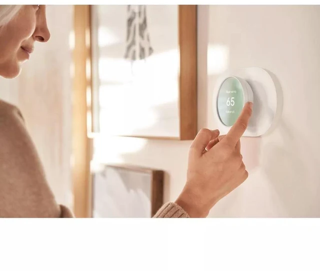 Alt view image 11 of 12 - Nest Thermostat Trim Kit - Made for the Nest Thermostat - Programmable Wifi Thermostat Accessory - Snow