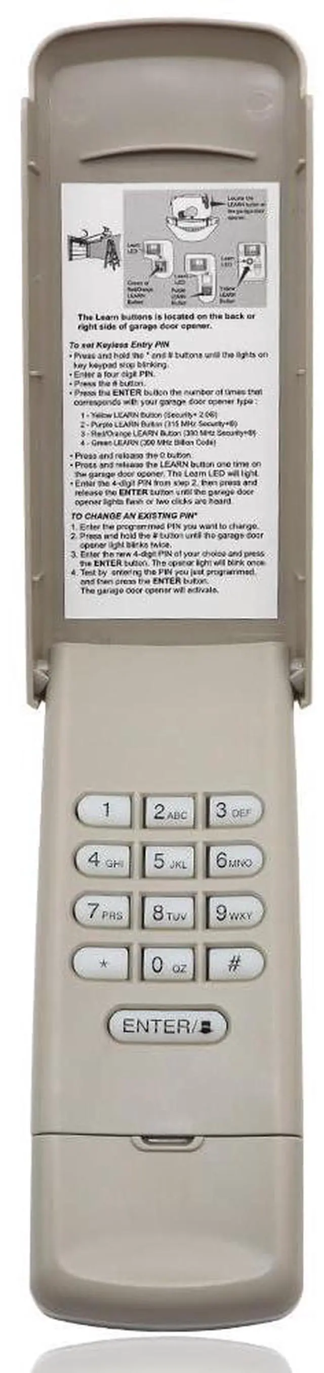 Alt view image 8 of 14 - Garage Door Opener Keypad for Liftmaster/Chamberlain/Craftsman Openers, Replace G940EV-P2, 878MAX, 877MAX, 877LM, 377LM, 977LM, Wireless Keyless Keypad