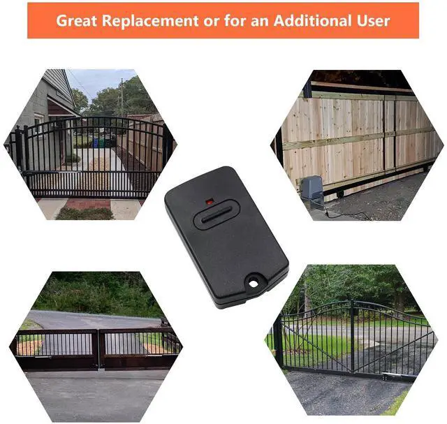 Alt view image 12 of 12 - RB741 for Mighty Mule Gate Opener Remote, 318MHZ (3 Pack) | 9 Dip FM135 Gate Transmitter for MM371W MM572W etc. Compatible with GTO Gate Clicker Garage Door Entry Controller