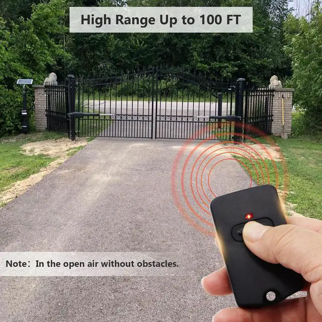 Alt view image 11 of 12 - RB741 for Mighty Mule Gate Opener Remote, 318MHZ (3 Pack) | 9 Dip FM135 Gate Transmitter for MM371W MM572W etc. Compatible with GTO Gate Clicker Garage Door Entry Controller