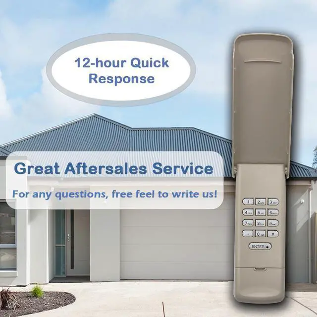 Alt view image 14 of 14 - Garage Door Opener Keypad for Liftmaster/Chamberlain/Craftsman Openers, Replace G940EV-P2, 878MAX, 877MAX, 877LM, 377LM, 977LM, Wireless Keyless Keypad