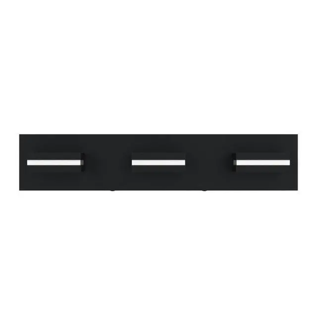 Alt view image 11 of 14 - LED Modern Bathroom Vanity Light Fixtures, Modern Acrylic Bathroom Wall Lighting Fixtures Over Mirror, 3-Light, 24-Inch, Black, White