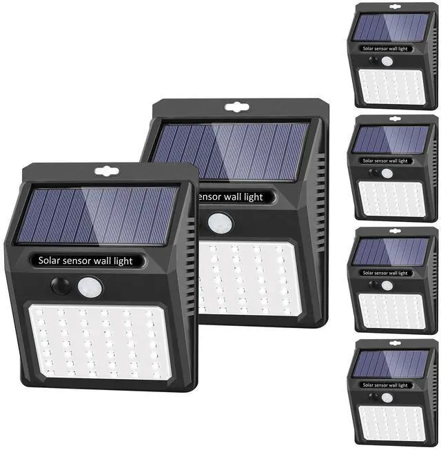 Alt view image 2 of 2 - Solar Lights Outdoor,3 Modes Motion Sensor Security Light Wall Light | 3 Modes, Motion Sensor, Waterproof, For Garden Fence Patio Garage