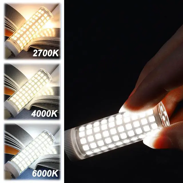 Alt view image 9 of 14 - E12 C7 10W 6000K LED Candelabra Bulbs 100w Equivalent, 5Pack | E12 T6 Led Candle Light Bulbs for Ceiling Fan Pendant Chandelier Lighting Salt Lamp,1200lm Daylight White, Non-dimmable
