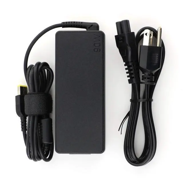 Alt view image 9 of 14 - New Laptop Charger 90W watt Slim Square tip AC Power Adapter(Power Supply) with Power Cord Compatible/Replacement for ThinkPad Yoga