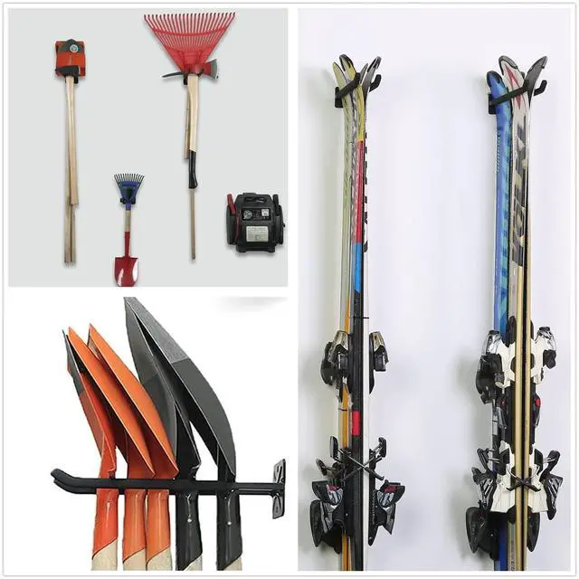 Alt view image 14 of 14 - Garage Hooks Heavy Duty Tool Organizer, Wall Mount Hanger Rack Garage Storage Utility Hooks for Car Tires, Ladders, Chairs, Strollers, Power Tools, Garden Tools (2 Pack, 12.4" Hook)