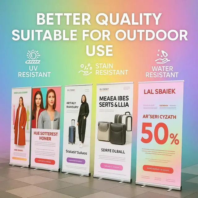 Alt view image 14 of 14 - Custom Retractable Banner (33" × 81") Portable Roll Up Stand, Easy Setup, Personalized Full Color Pop Up Banner with Carrying Case for Events & Promotions