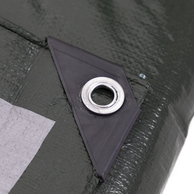 Alt view image 12 of 14 - 12 x 14 Ft. Heavy-Duty Protection/Coverage Tarp, 8-mil, Reversible, Multi-Use, Waterproof, Green-Silver, (TGS-1214)