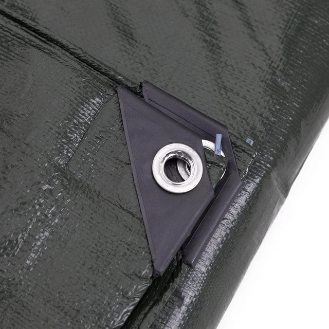 Alt view image 11 of 14 - 12 x 14 Ft. Heavy-Duty Protection/Coverage Tarp, 8-mil, Reversible, Multi-Use, Waterproof, Green-Silver, (TGS-1214)