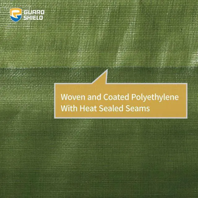 Alt view image 12 of 14 - Heavy Duty Tarp 12x16 Feet Green Multi Purpose Thick Waterproof Poly Tarp Cover 10mil