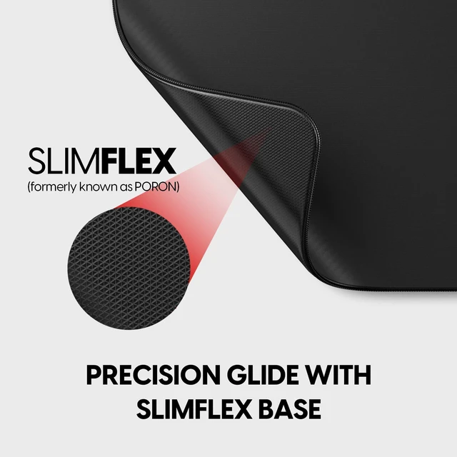 Alt view image 9 of 10 - Neptune Pro Firm Gaming Mouse Pad, XLSQ, Jet Black | Maximum Glide Speed, Low-Friction Surface, Minimal Braking Power