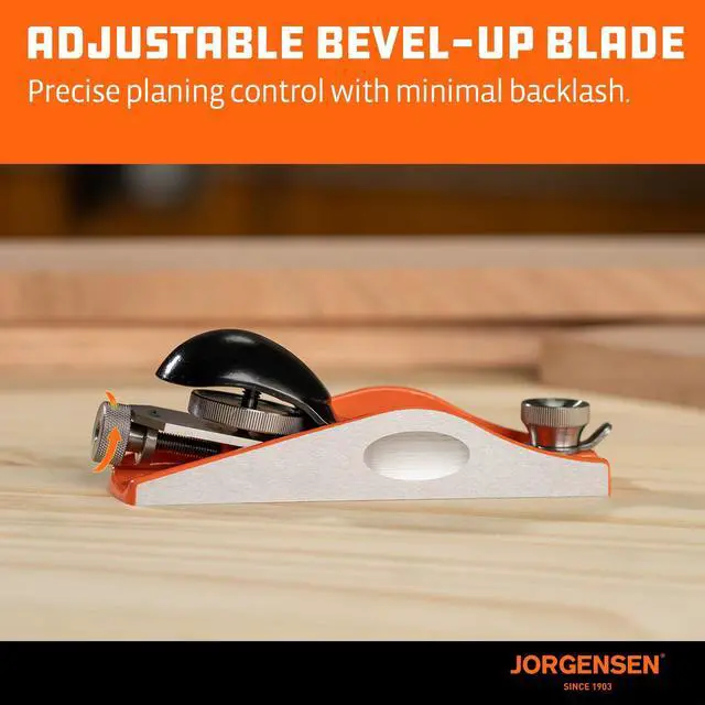 Alt view image 14 of 14 - NO.60-1/2 6-1/4" Wood Planer, Hand Planer for Woodworking | Low Angle Block Plane, Small Hand Plane for Trimming, Wood Planing, Craft - Professional Ductile Iron Body, Adjustable Mouth