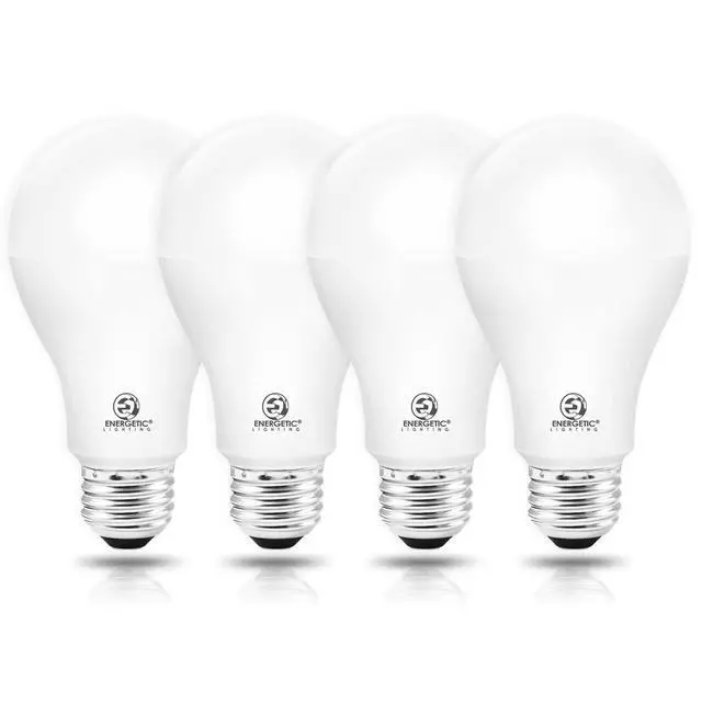 Alt view image 8 of 14 - Energetic LED Bulbs 150 Watt Equivalent, 2600LM Super Bright Light Bulbs, Daylight 5000K, Dimmable A21 LED Bulb, E26 Standard Base, UL Listed, Damp Rated, 4 Pack