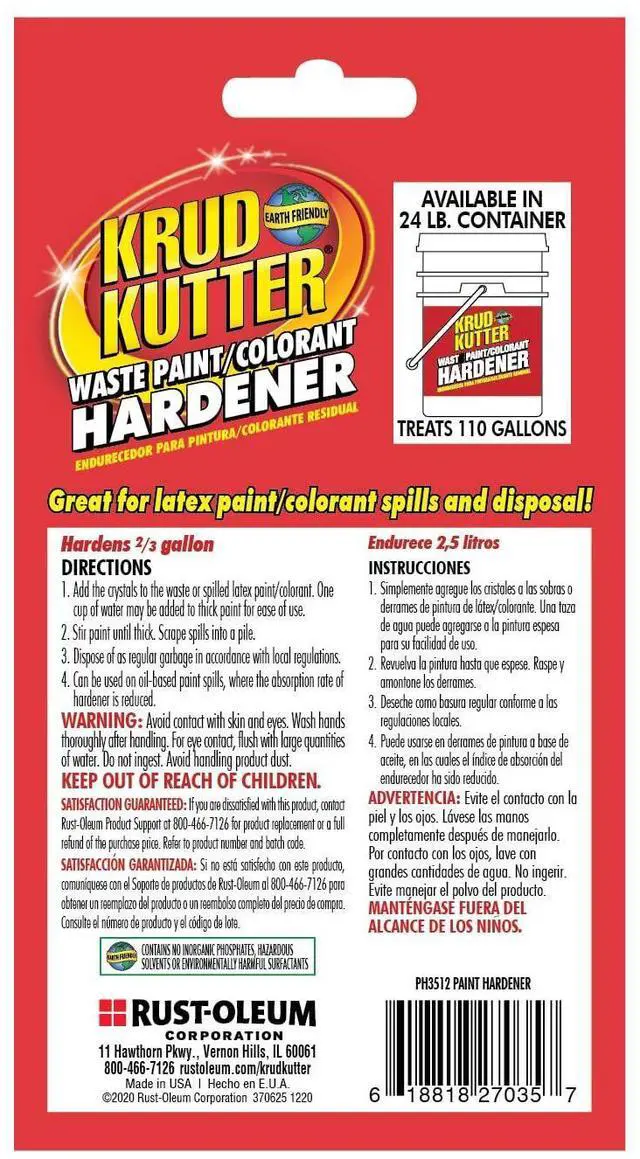 Alt view image 10 of 14 - PH3512-12PK Waste Paint Hardener Crystals, 3.5 oz, Cream, 12 Pack