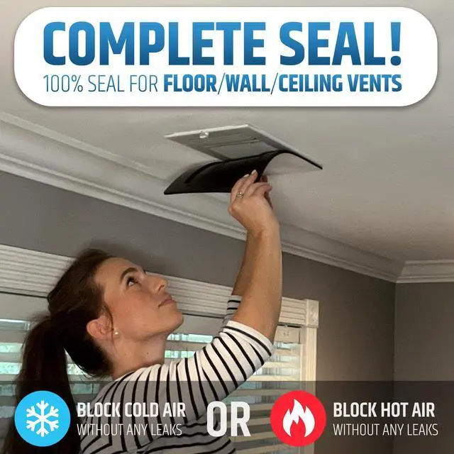 Alt view image 11 of 14 - Powerful Magnetic Vent Covers (3-Pack) that Will Never Fall Off (Upgraded Design) - for Sealing Floor/Wall/Ceiling Registers of Width 5.25" to 6", Length 11.25" to 12" | Vent Not Included | White
