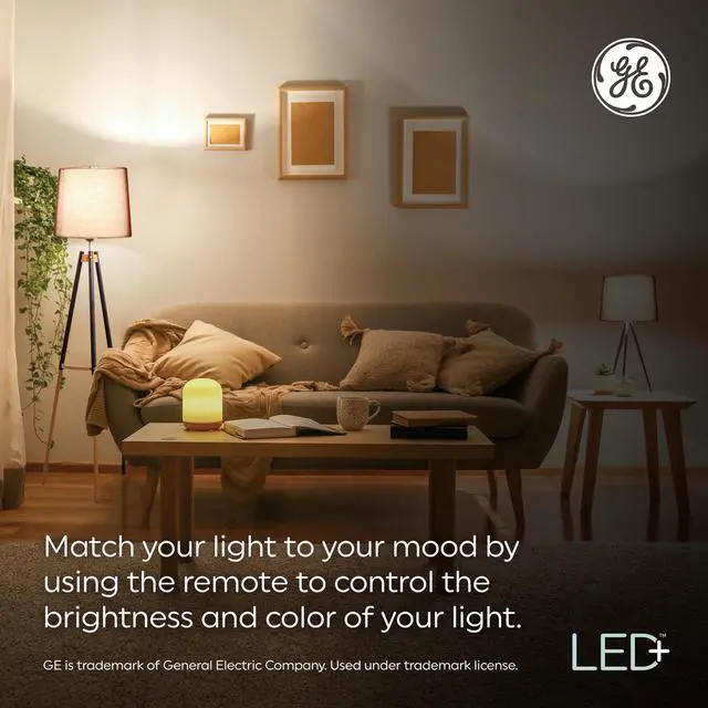 Alt view image 12 of 14 - LED+ Color Changing LED Light Bulbs with Remote, No App or Wi-Fi Required, A19 Bulbs (3 Pack)